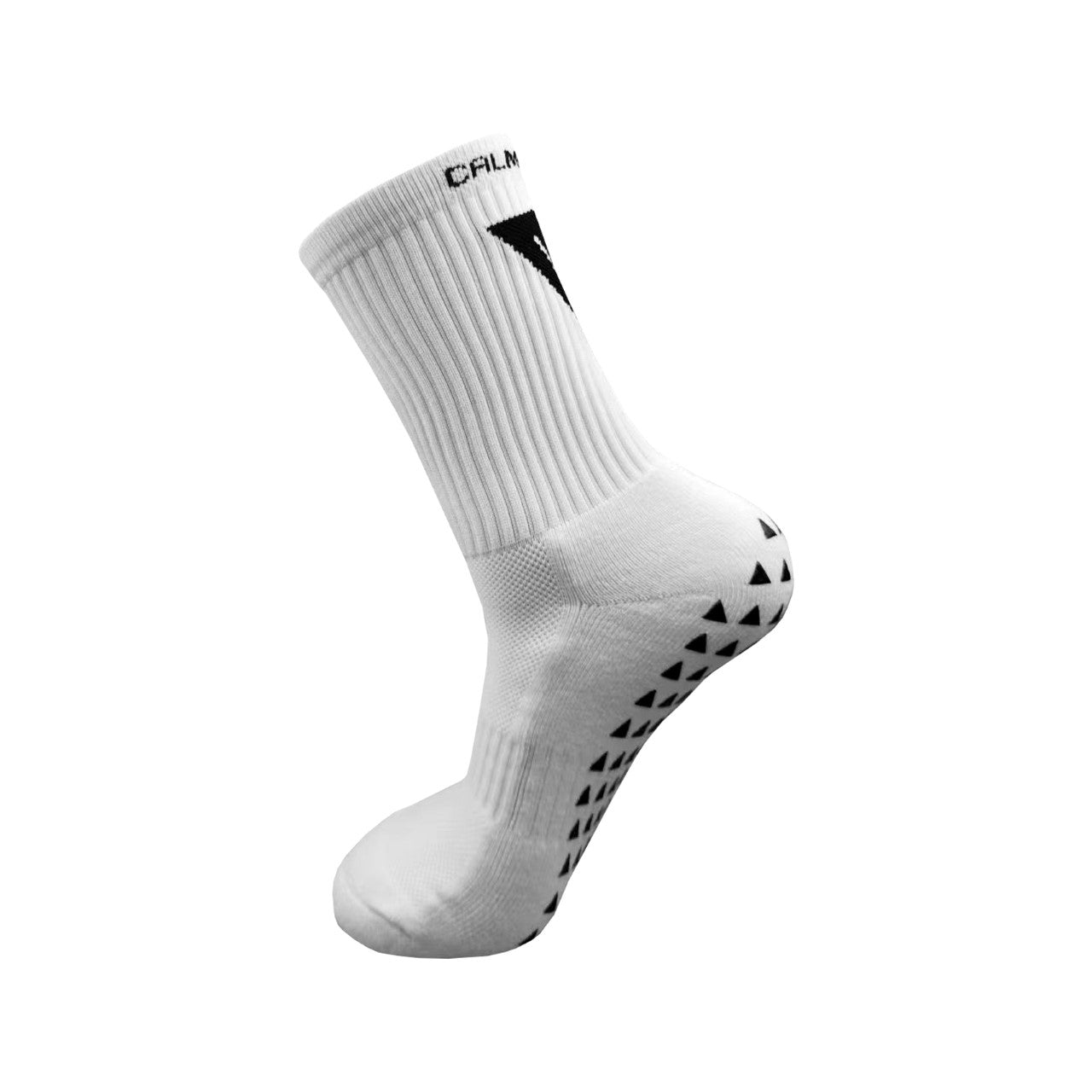 Calma Fútbol Grip Sock - White (v1)